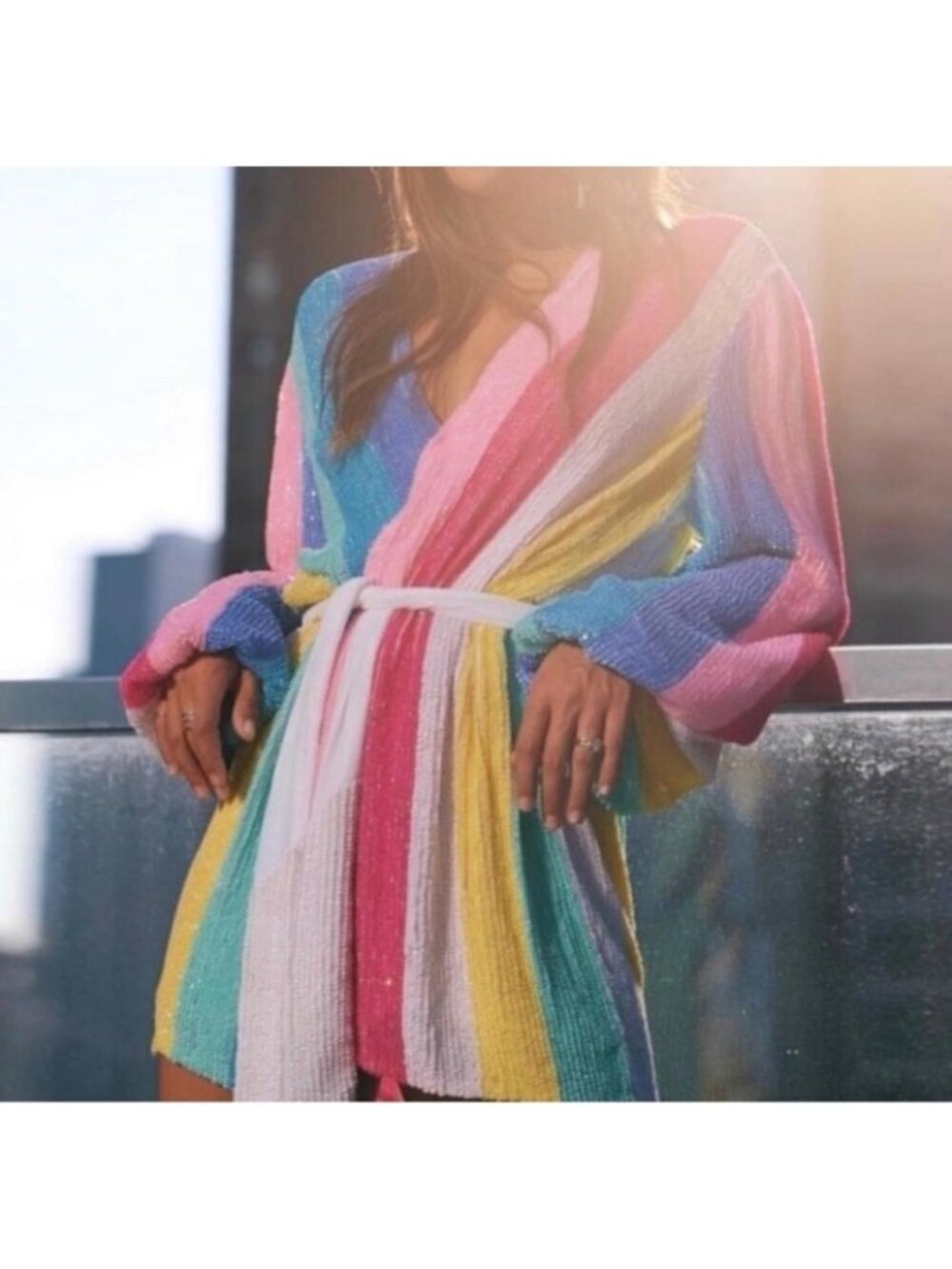 retrofete Gabrielle Robe Unicorn Stripes Dress